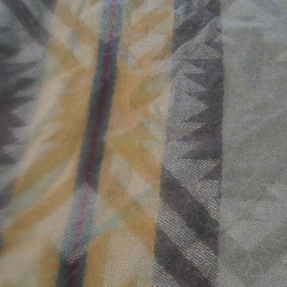 Pendleton White Sands Throw Blanket Cream Ivory Southwester Aztec Design 50x70 - Picture 6 of 14